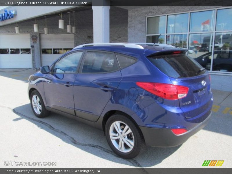 Iris Blue / Black 2011 Hyundai Tucson GLS AWD
