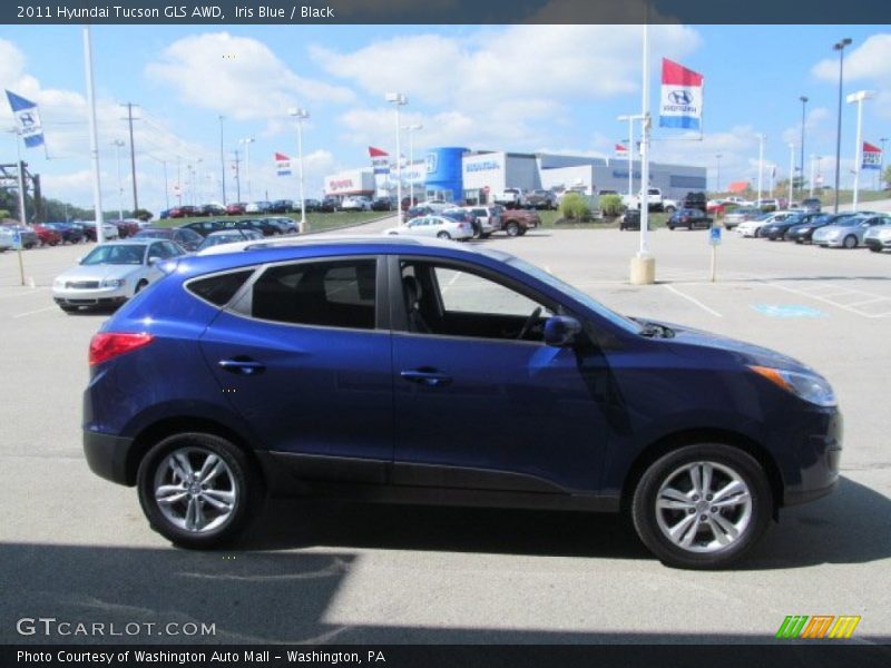 Iris Blue / Black 2011 Hyundai Tucson GLS AWD