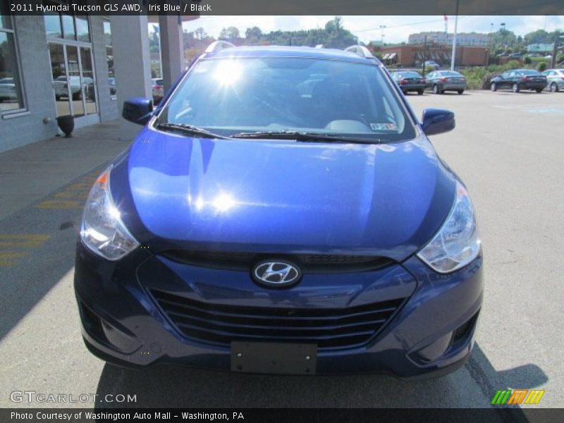 Iris Blue / Black 2011 Hyundai Tucson GLS AWD