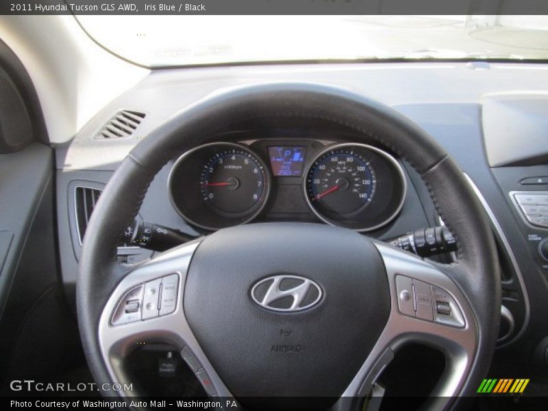 Iris Blue / Black 2011 Hyundai Tucson GLS AWD