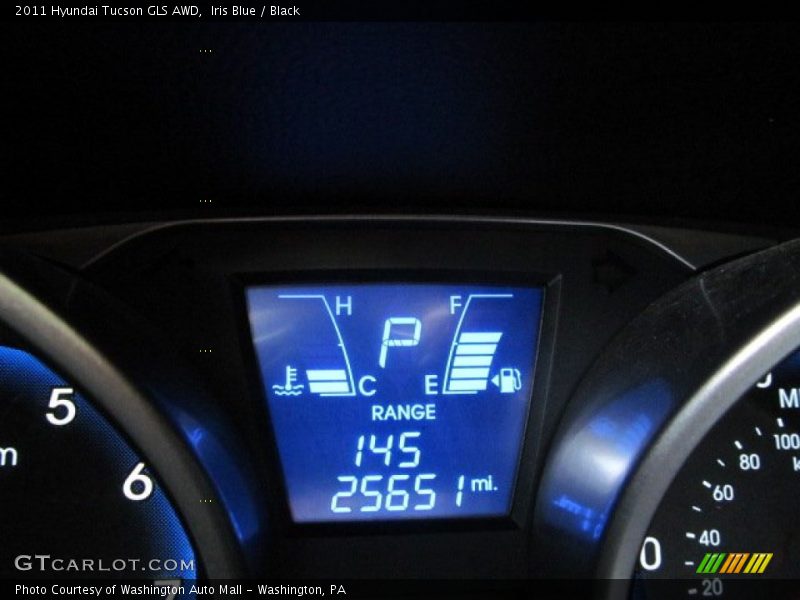 Iris Blue / Black 2011 Hyundai Tucson GLS AWD
