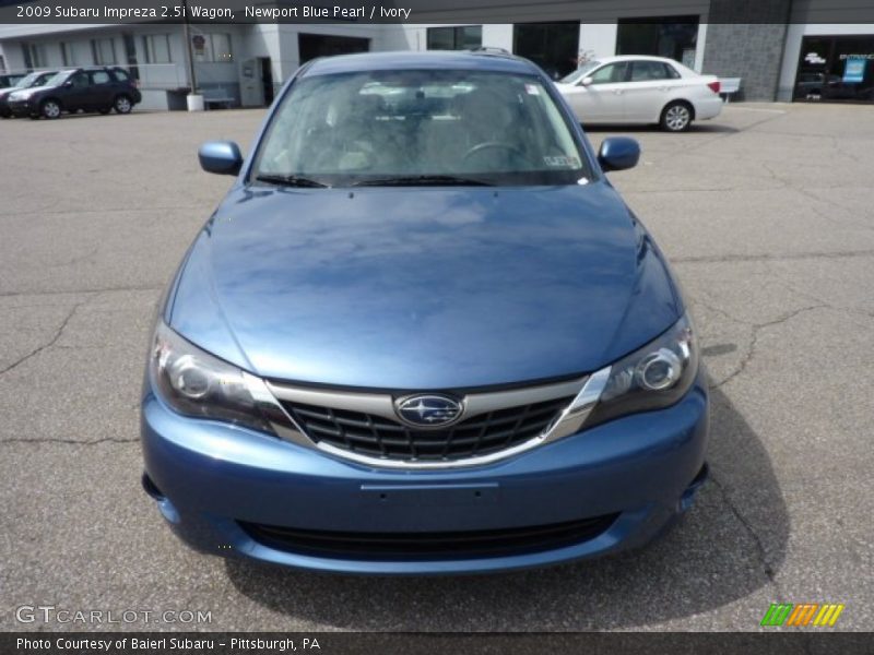 Newport Blue Pearl / Ivory 2009 Subaru Impreza 2.5i Wagon
