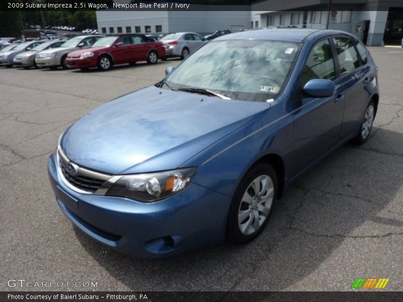 Newport Blue Pearl / Ivory 2009 Subaru Impreza 2.5i Wagon