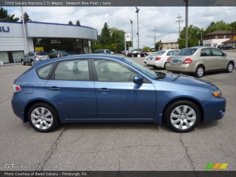 Newport Blue Pearl / Ivory 2009 Subaru Impreza 2.5i Wagon