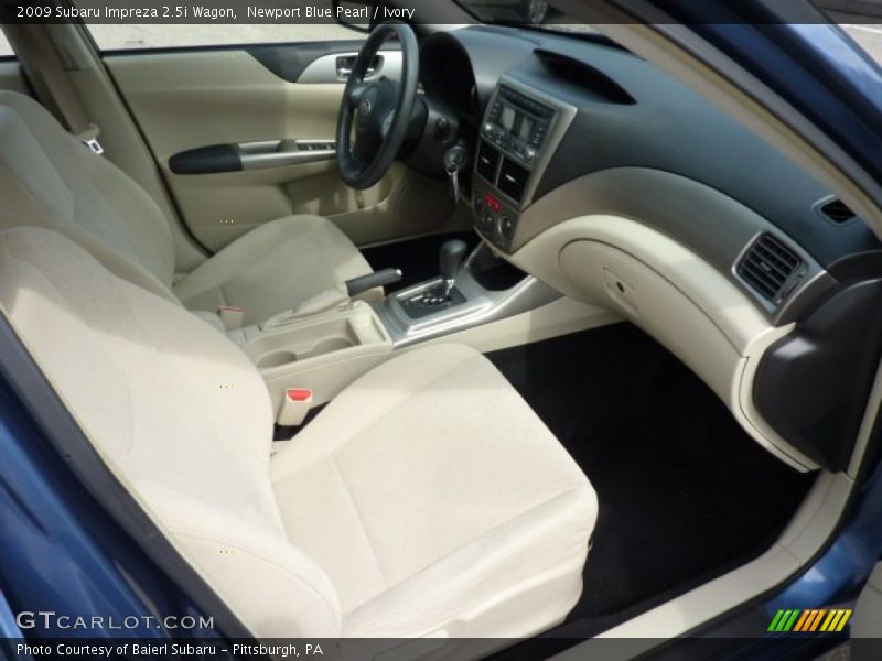 Newport Blue Pearl / Ivory 2009 Subaru Impreza 2.5i Wagon