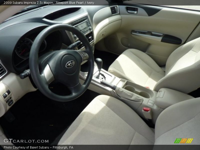 Newport Blue Pearl / Ivory 2009 Subaru Impreza 2.5i Wagon
