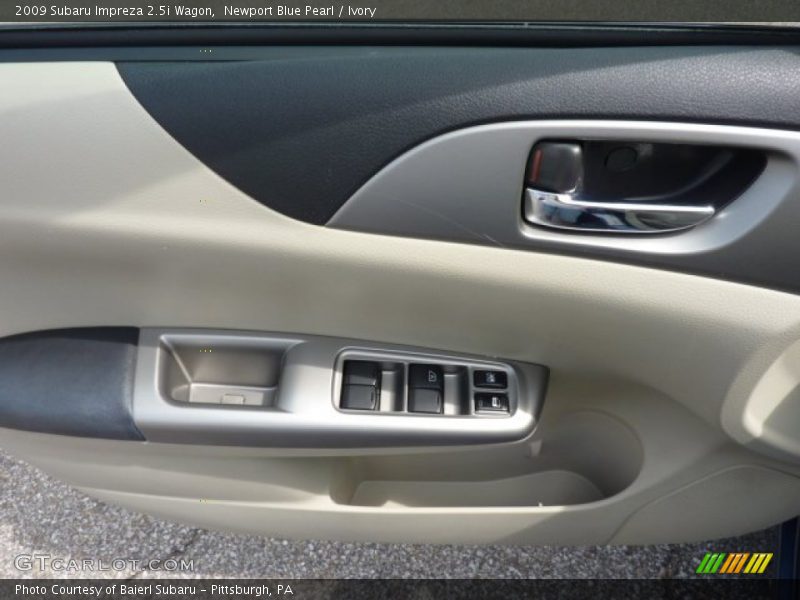 Newport Blue Pearl / Ivory 2009 Subaru Impreza 2.5i Wagon