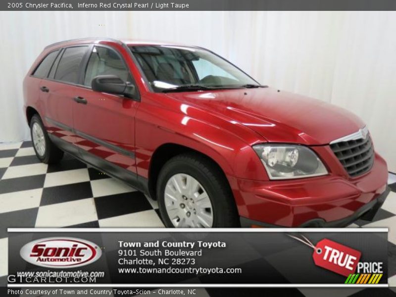 Inferno Red Crystal Pearl / Light Taupe 2005 Chrysler Pacifica
