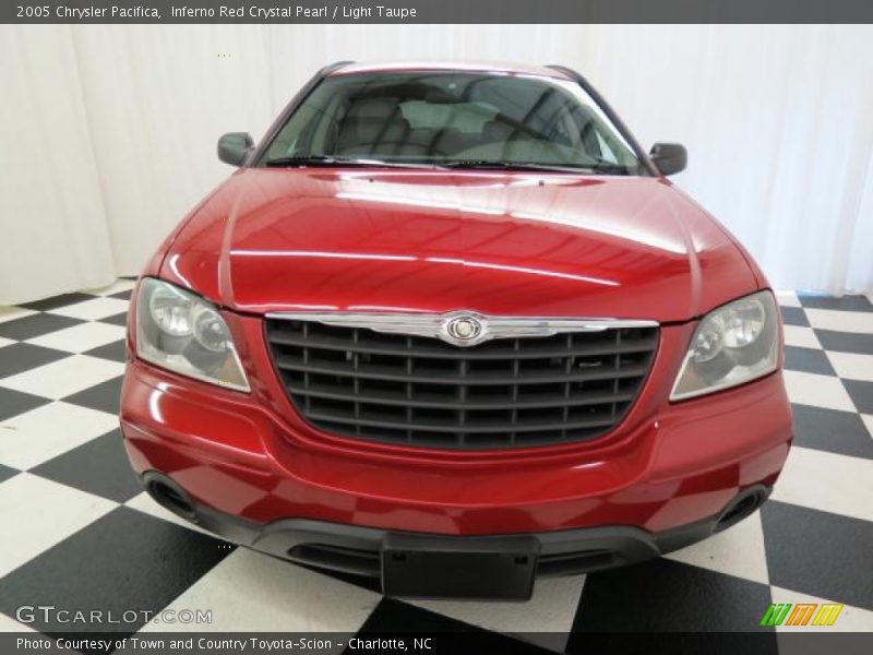 Inferno Red Crystal Pearl / Light Taupe 2005 Chrysler Pacifica