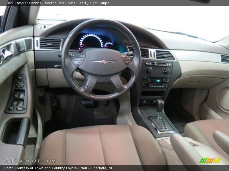 Inferno Red Crystal Pearl / Light Taupe 2005 Chrysler Pacifica