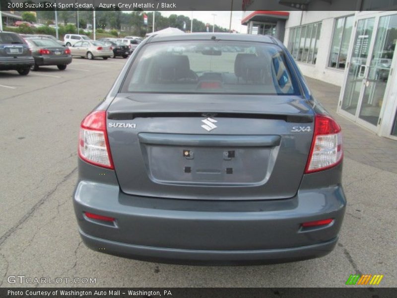 Azure Grey Metallic / Black 2008 Suzuki SX4 Sport Sedan