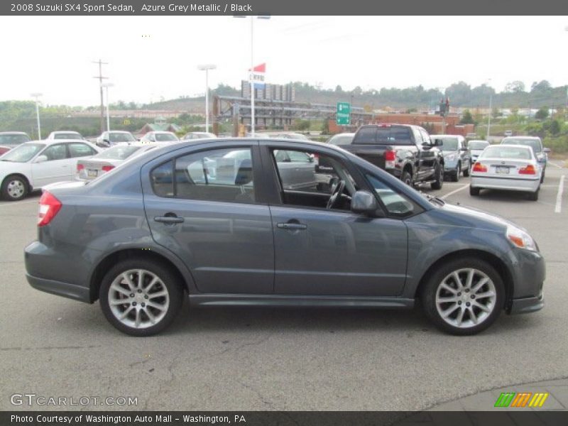 Azure Grey Metallic / Black 2008 Suzuki SX4 Sport Sedan