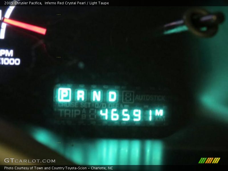 Inferno Red Crystal Pearl / Light Taupe 2005 Chrysler Pacifica