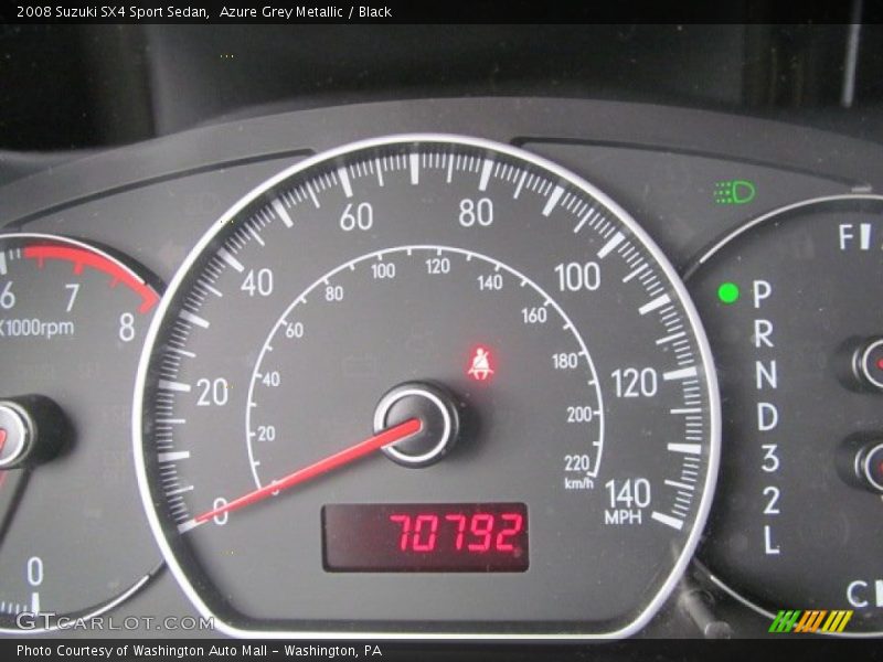  2008 SX4 Sport Sedan Sport Sedan Gauges