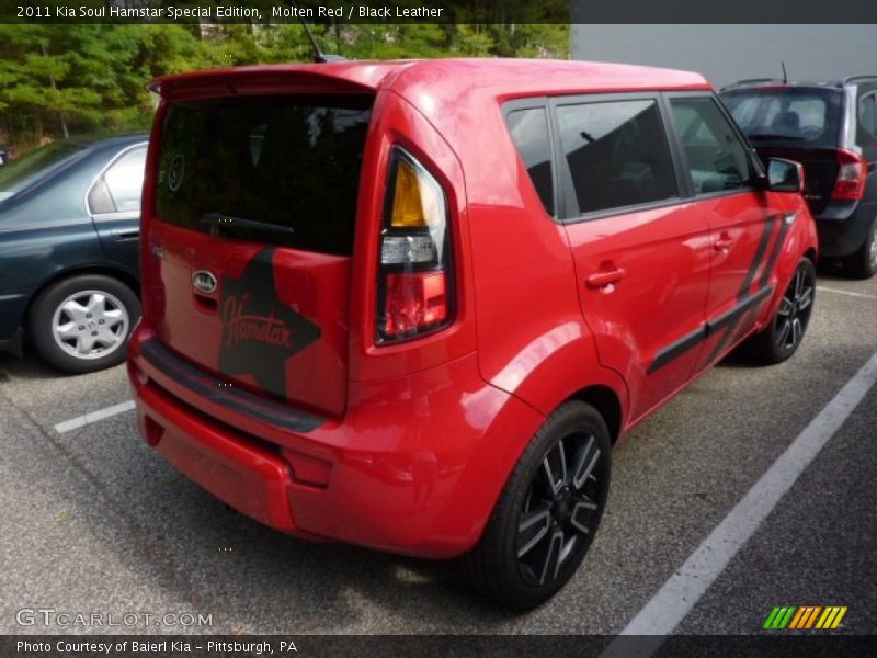 Molten Red / Black Leather 2011 Kia Soul Hamstar Special Edition