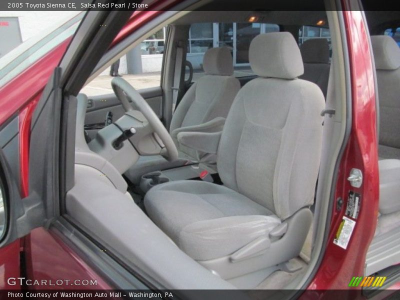 Front Seat of 2005 Sienna CE