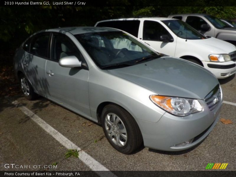 Liquid Silver / Gray 2010 Hyundai Elantra GLS