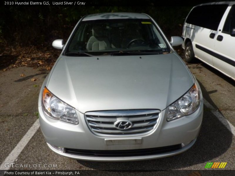 Liquid Silver / Gray 2010 Hyundai Elantra GLS