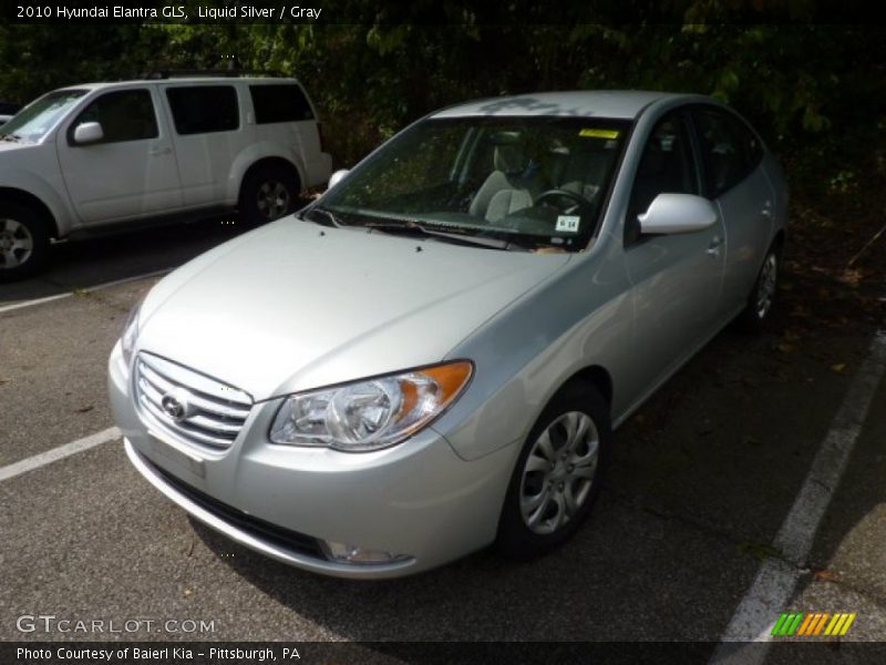 Liquid Silver / Gray 2010 Hyundai Elantra GLS