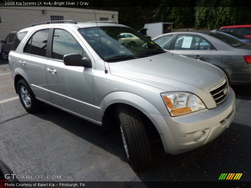 Bright Silver / Gray 2008 Kia Sorento LX 4x4