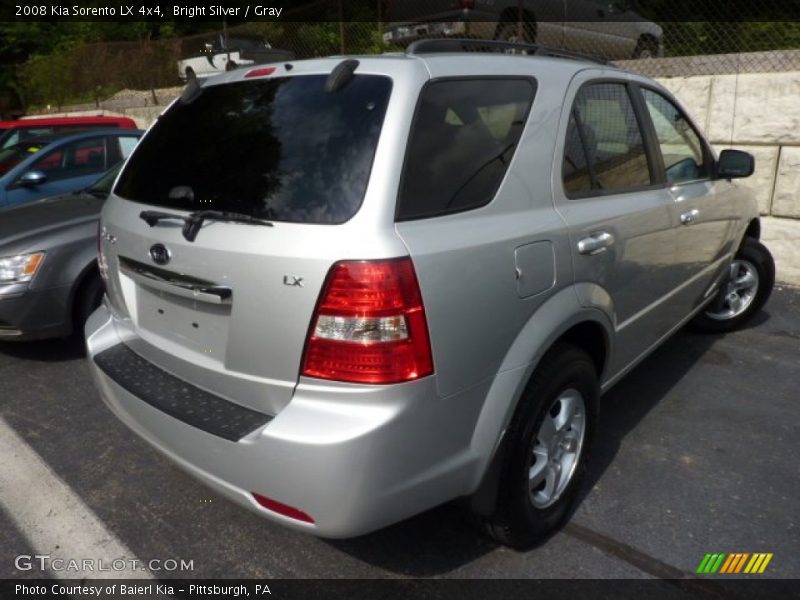 Bright Silver / Gray 2008 Kia Sorento LX 4x4