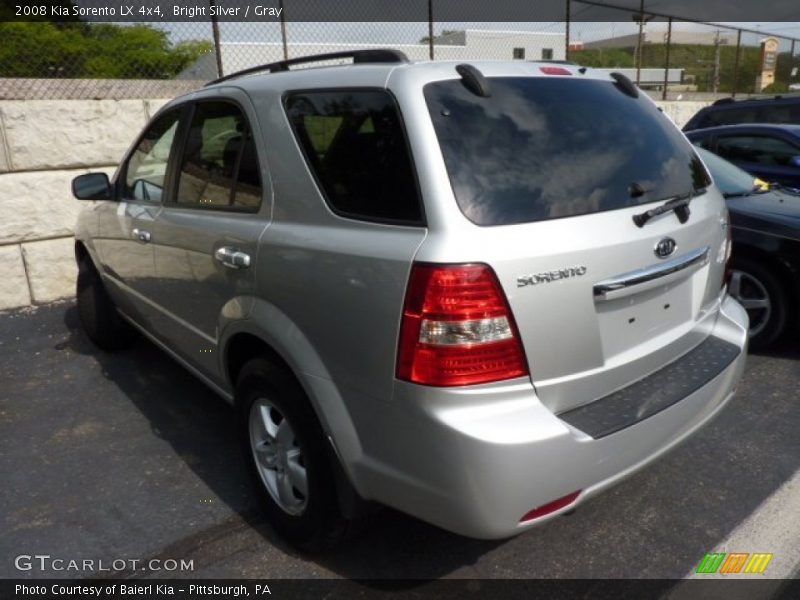 Bright Silver / Gray 2008 Kia Sorento LX 4x4