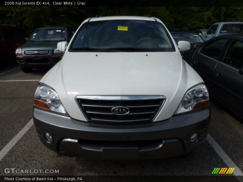 Clear White / Gray 2008 Kia Sorento EX 4x4