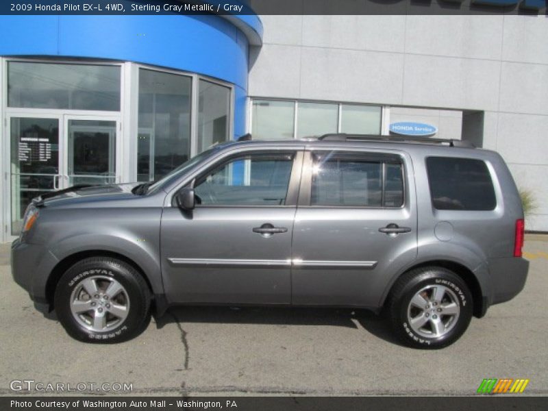 Sterling Gray Metallic / Gray 2009 Honda Pilot EX-L 4WD