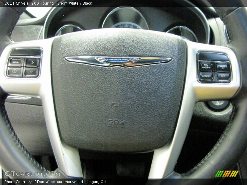 Bright White / Black 2011 Chrysler 200 Touring