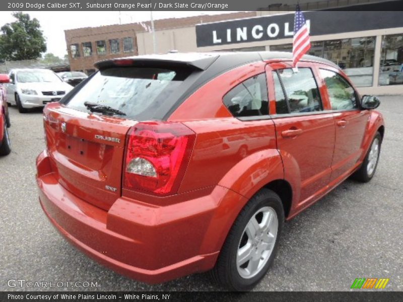 Sunburst Orange Pearl / Dark Slate Gray/Orange 2009 Dodge Caliber SXT