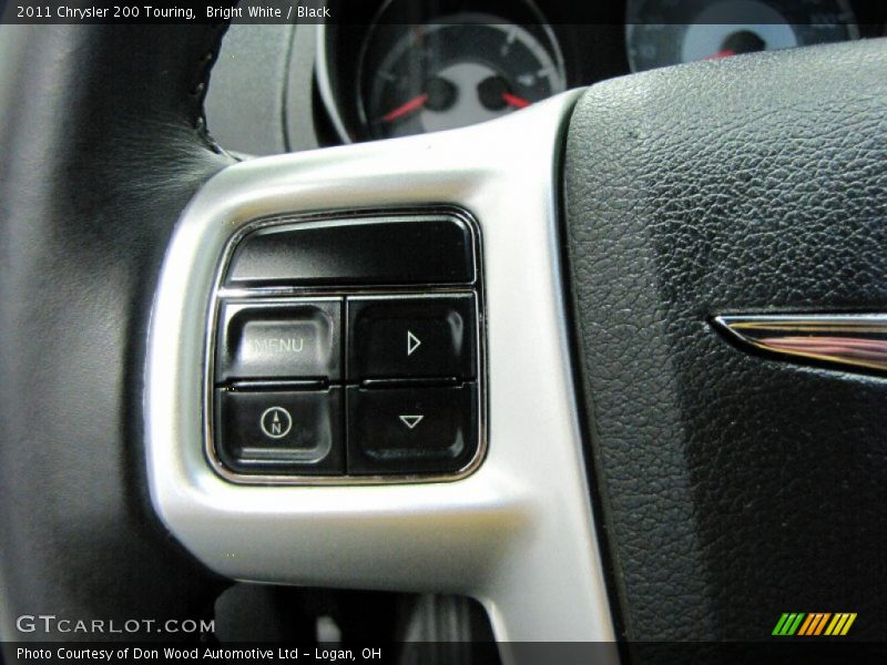 Bright White / Black 2011 Chrysler 200 Touring