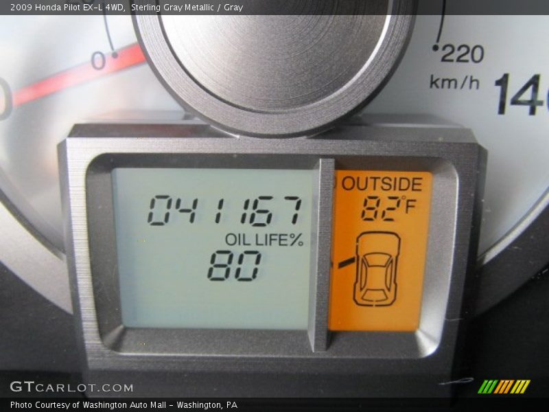 Sterling Gray Metallic / Gray 2009 Honda Pilot EX-L 4WD