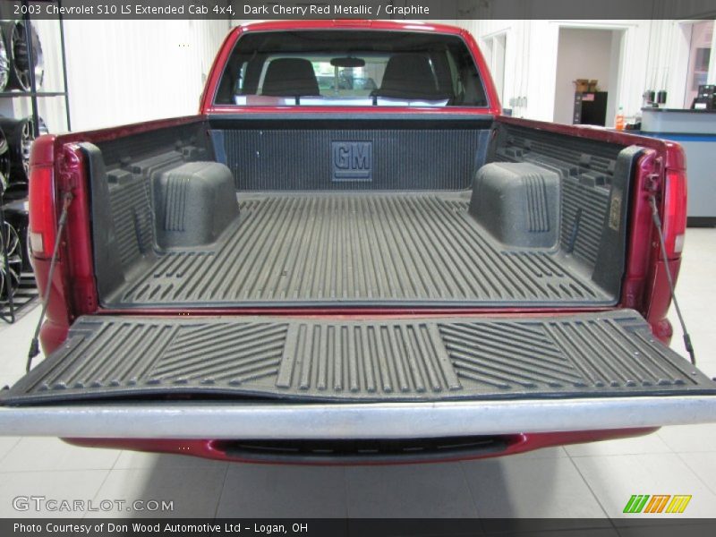 Dark Cherry Red Metallic / Graphite 2003 Chevrolet S10 LS Extended Cab 4x4