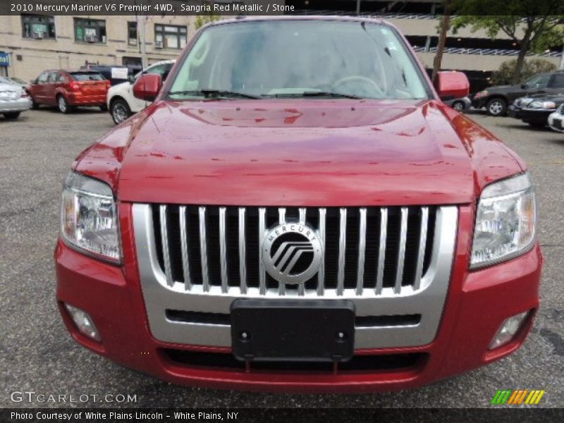 Sangria Red Metallic / Stone 2010 Mercury Mariner V6 Premier 4WD