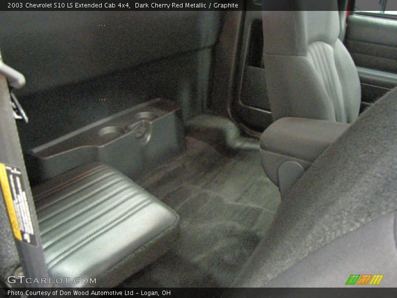 Dark Cherry Red Metallic / Graphite 2003 Chevrolet S10 LS Extended Cab 4x4