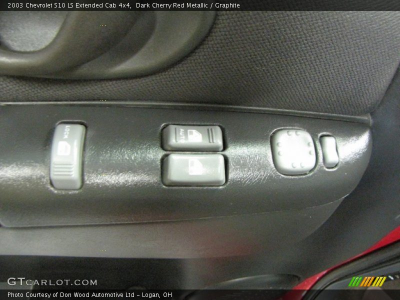 Dark Cherry Red Metallic / Graphite 2003 Chevrolet S10 LS Extended Cab 4x4
