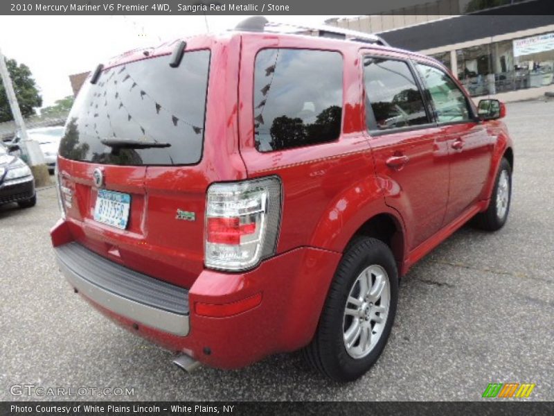 Sangria Red Metallic / Stone 2010 Mercury Mariner V6 Premier 4WD