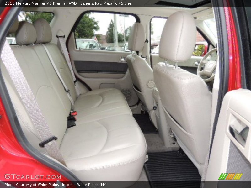Sangria Red Metallic / Stone 2010 Mercury Mariner V6 Premier 4WD