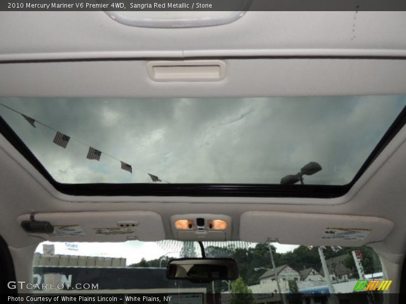 Sangria Red Metallic / Stone 2010 Mercury Mariner V6 Premier 4WD