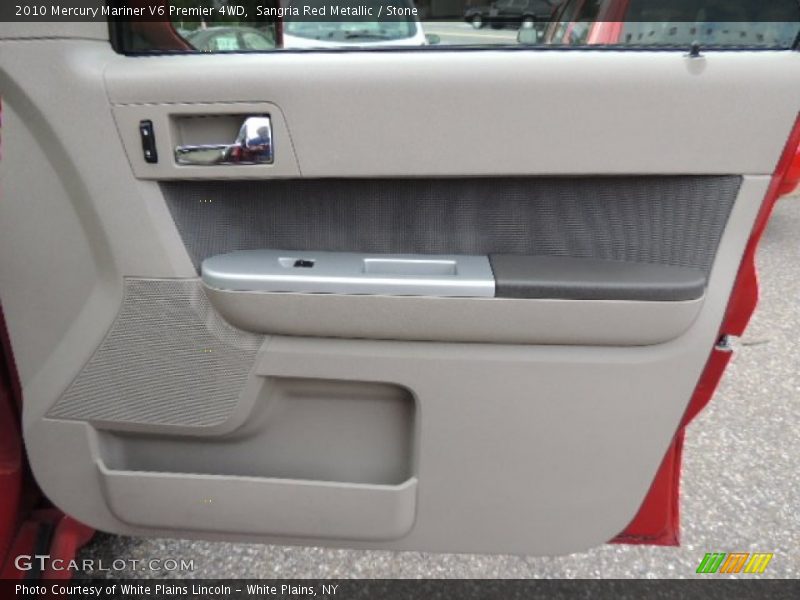Sangria Red Metallic / Stone 2010 Mercury Mariner V6 Premier 4WD