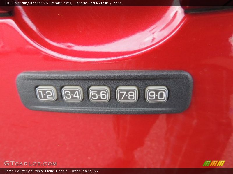 Sangria Red Metallic / Stone 2010 Mercury Mariner V6 Premier 4WD