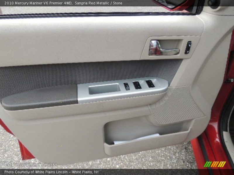 Sangria Red Metallic / Stone 2010 Mercury Mariner V6 Premier 4WD