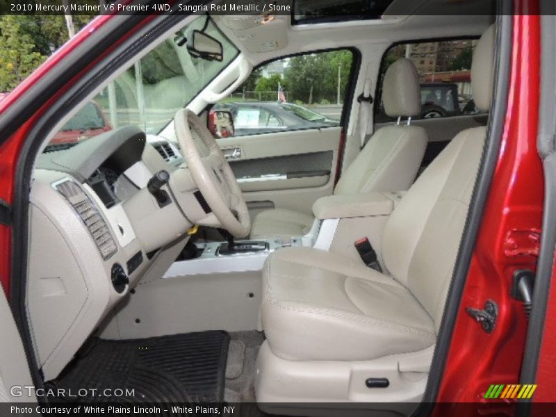 Front Seat of 2010 Mariner V6 Premier 4WD