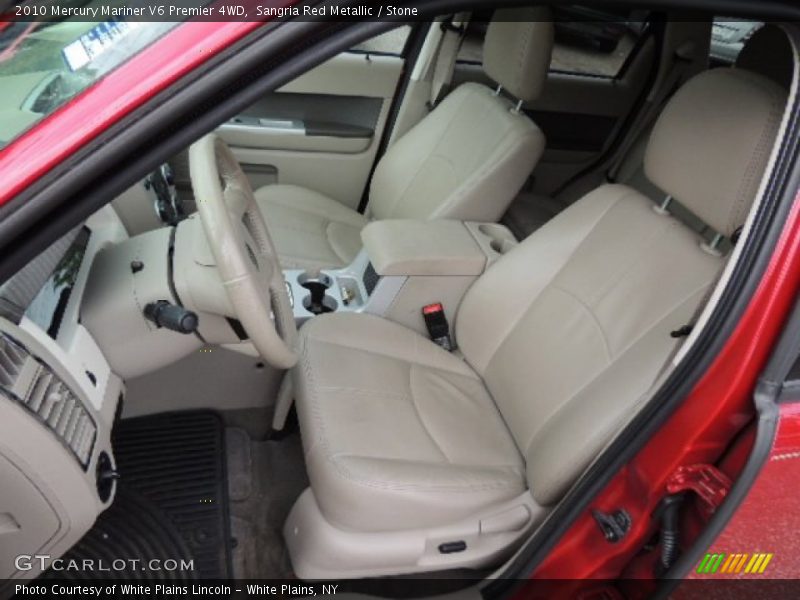 Front Seat of 2010 Mariner V6 Premier 4WD