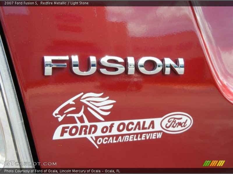 Redfire Metallic / Light Stone 2007 Ford Fusion S