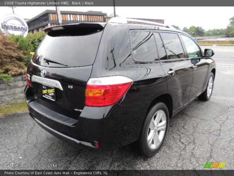 Black / Black 2008 Toyota Highlander Limited 4WD