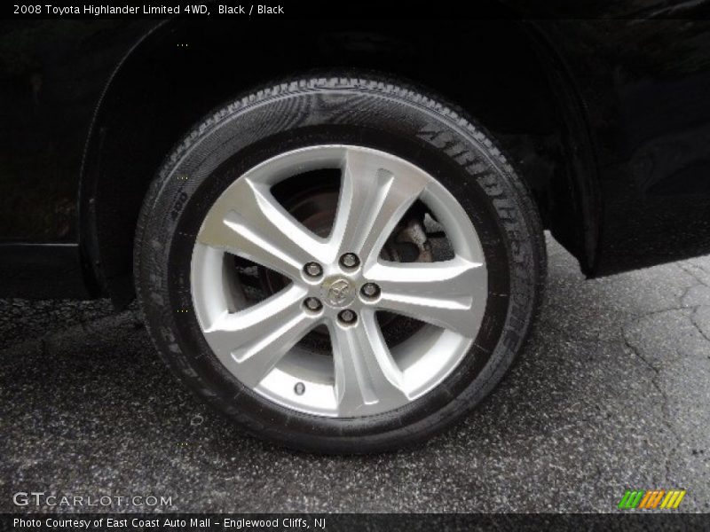 Black / Black 2008 Toyota Highlander Limited 4WD