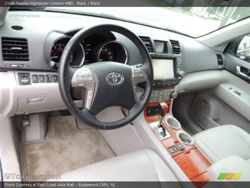Black / Black 2008 Toyota Highlander Limited 4WD