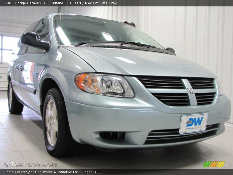 Butane Blue Pearl / Medium Slate Gray 2005 Dodge Caravan SXT