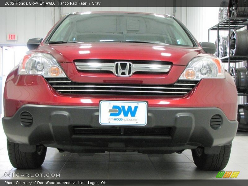 Tango Red Pearl / Gray 2009 Honda CR-V EX 4WD